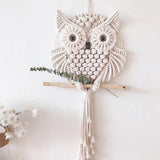 Retro Handmade Owl Tapestry