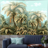 Hanging tropical rainforest tapestry