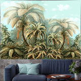 Hanging tropical rainforest tapestry