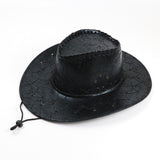 Cowboy hat with visor imitation