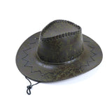 Cowboy hat with visor imitation